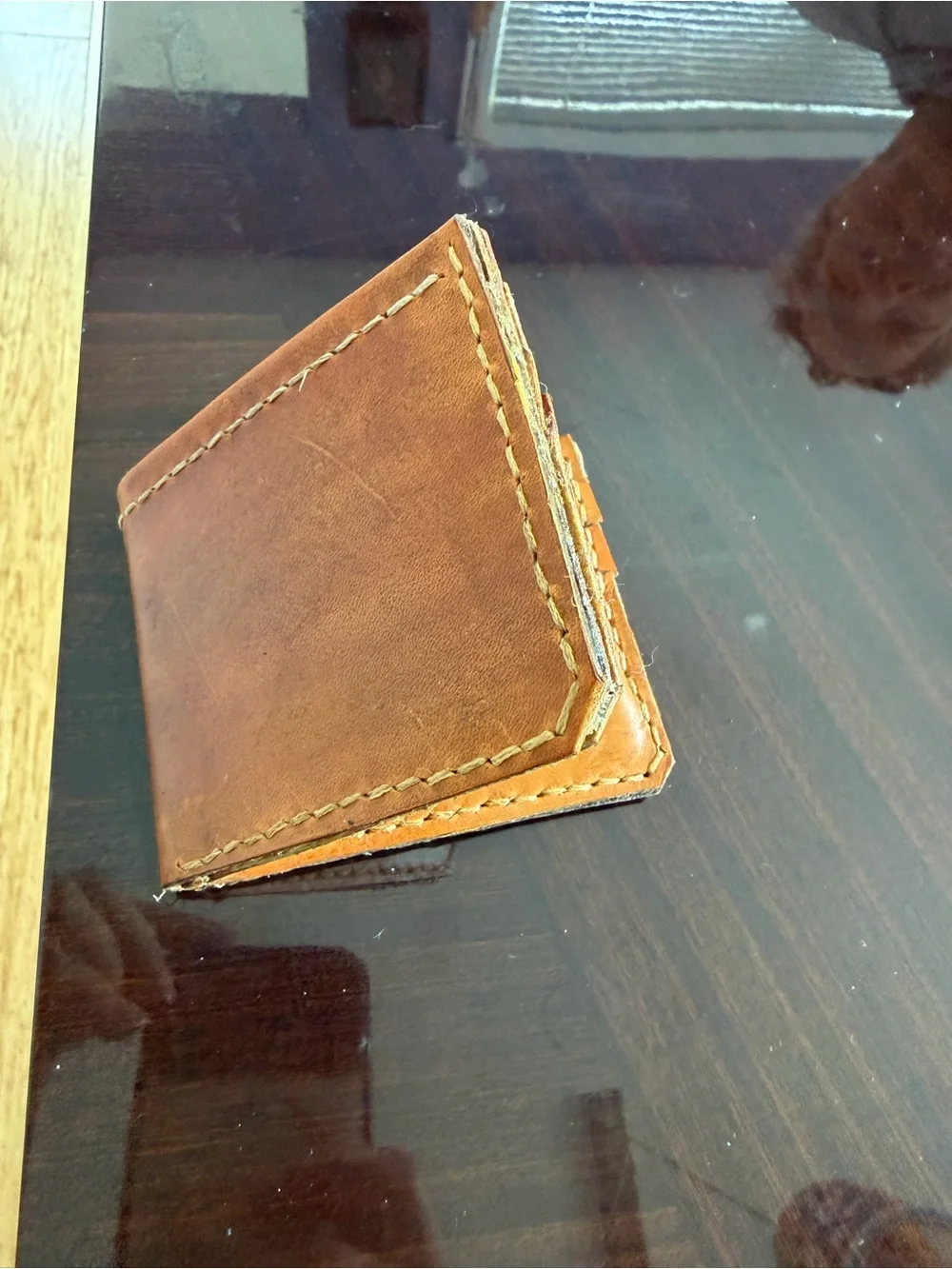 Classic Tan Leather hand crafted Wallet